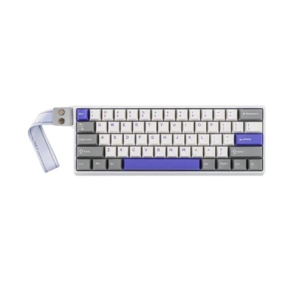კლავიატურა: AULA WIN60 HE MAX Edition RGB Wired Gaming Keyboard White/Grey/Blue (Wing Chun Magnetic Switch)