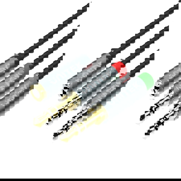 ადაფტერი,  Y-C957ABK , UNITEK, 0.2M, 3.5MM AUX Audio Cable - Female to 2*Male.