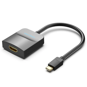 VENTION TDCBB Type-C to HDMI Adapter 0.15M Black ABS Type