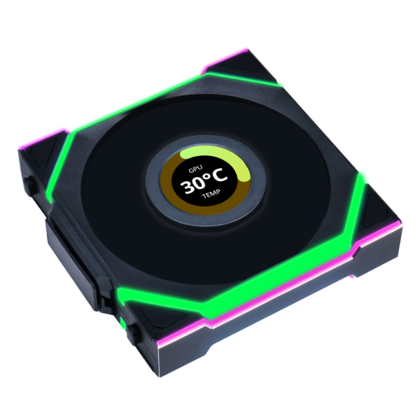 Lian Li UNI FAN SL WIRELESS 120 12SL1W1B BLACK PWM 120mm (1PC) No controller / 28mm thickness G99.12SL1W1B.00