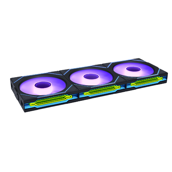 Lian Li UNI FAN SL-INF WIRELESS 120 REVERSE BLADE 12RSLIN1W3B BLACK ARGB PWM 120mm (3PCS) with Controller  G99.12RSLIN1W3B.00