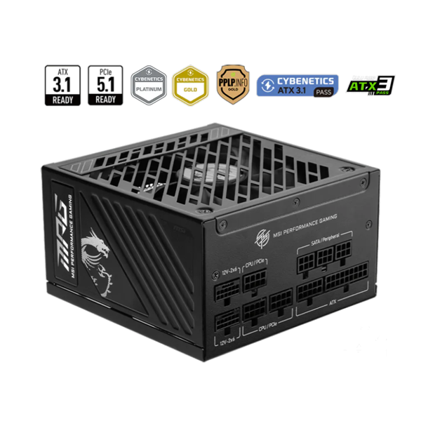 PC Components/ Power Supply/ CASE PSU ATX 1250W MPG A1250GS PCIE5 MSI