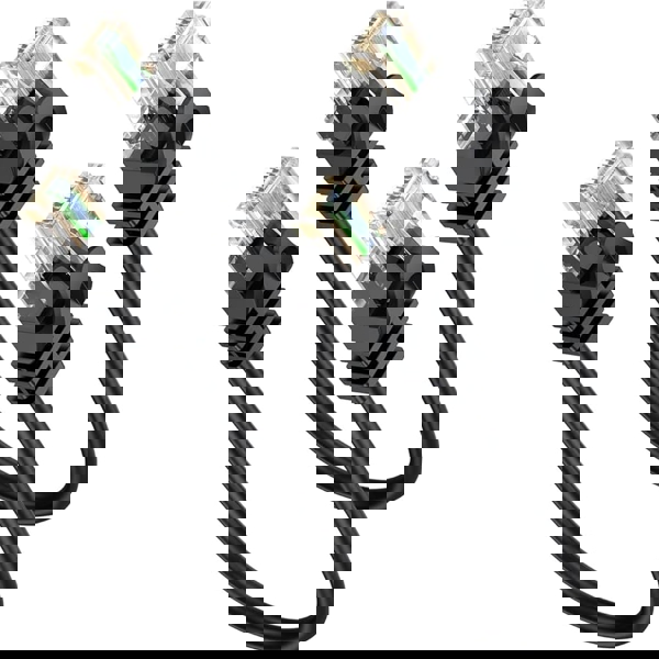 Mnlnbuao Cat6 Slim Patch Cables 0.5 Feet  Black,