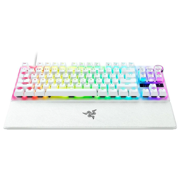 Razer Keyboard mechanical Huntsman V3 Pro TKL, 84key, Analog Optical Switches, USB-A, EN, white
