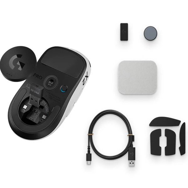 მაუსი Logitech G Pro X2 SuperStrike Lunar Eclipse Wireless(910-007776)