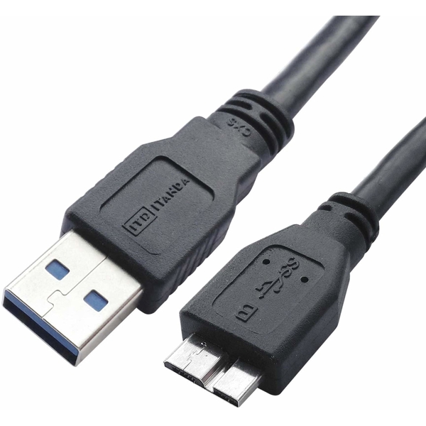 KDUSB3001-0.5M, KINGDA USB Plug Cable to USB 3.0 Micro B Plug for external HDD 0,5 m