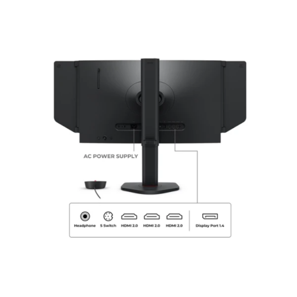მონიტორი: BenQ ZOWIE XL2566X+ 24.1" FHD 400Hz 3xHDMI DP Black - 9H.LMRLB.QB