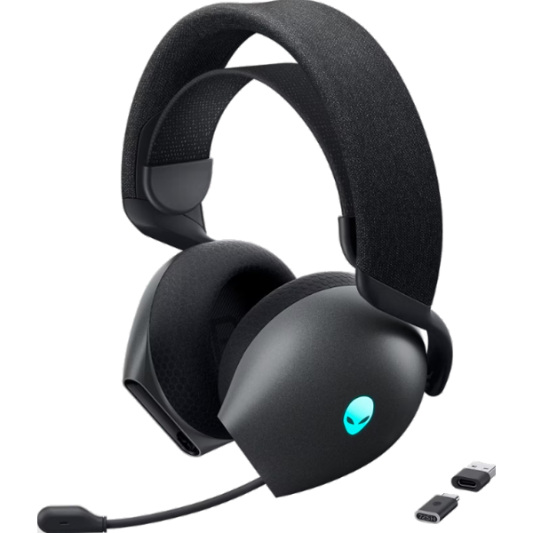 545-BBFV_GE Alienware Tri-Mode Wireless Gaming Headset AW725H - Lunar Light
