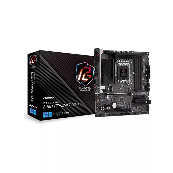 Motherboard ASRock Z790M PG Lightning/D4 s1700 Z790 4xDDR4 M.2 HDMI DP mATX