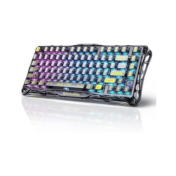 GravaStar Mercury K1 Lite 75% Wireless Mechanical Gaming Keyboard