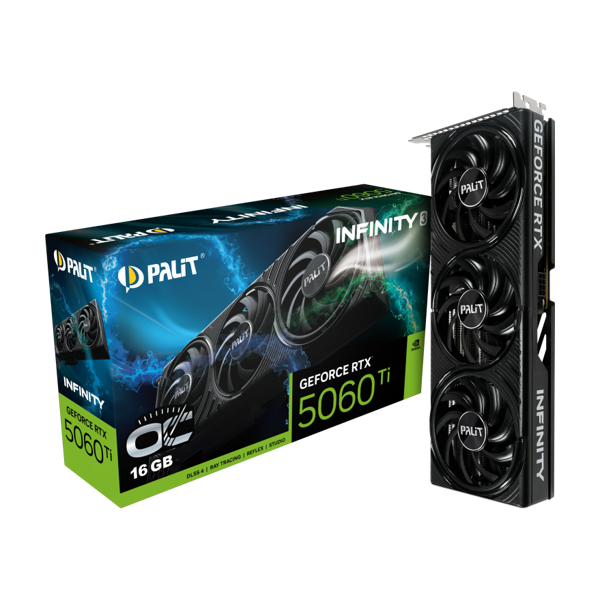 Palit RTX5060Ti INFINITY 3 OC 16GB GDDR7 128bit 3-DP HDMI NE7506TS19T1-GB2061S