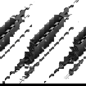 BOROFONE charger BA53A Powerway dual port charger  set(Micro)(EU)black