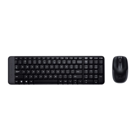 კლავიატურის და მაუსის კომბო Logitech MK220 Wireless Combo Black(920-003169)