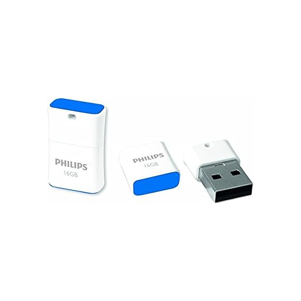 მეხსიერება FM16FD85B/00 USB 2.0 16GB Pico Edition Blue Philips Philips 8719274668336