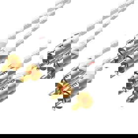 VENTION BCQIL Cotton Braided 2RCA Male to Male Audio Cable 10M Silver Aluminum Alloy Type