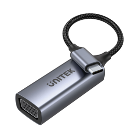 Type C ადაპტერი,  V1413A, UNITEK, USB-C to VGA(1080P-60Hz).