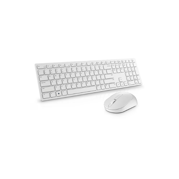 580-AKFB_GE Dell Pro Wireless Keyboard and Mouse - KM5221W - Russian (QWERTY) - White