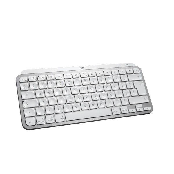 კლავიატურა, MX Keys, Logitech, Mini For MAC Bluetooth Illuminated, PALE ნაცრისფერი. L920-010526
