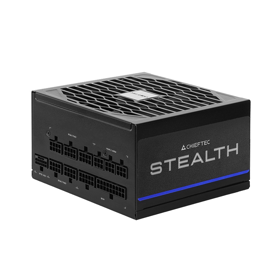 CHIEFTEC PSU Stealth (1000W), >92%, 80+ Platinum, 135mm FDB, 1xMB 24pin(20+4), 2xCPU 8pin(4+4), 2xMolex, 10xSATA, 3xPCIe 8pin(6+2), 1xPCIe GEN5 16pin,