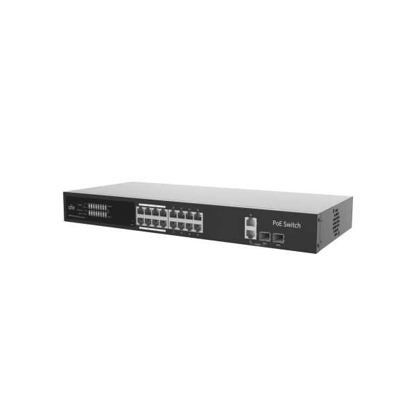 Managed PoE Switch - 16P GE af/at, 1S, Uniview
