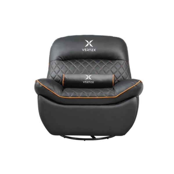 გეიმინგ სავარძელი: Vertex Throne Gaming Sofa Black/Orange PVC