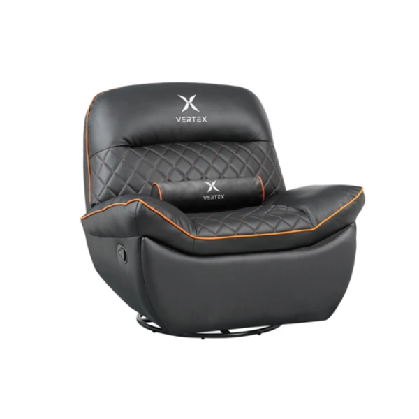 გეიმინგ სავარძელი: Vertex Throne Gaming Sofa Black/Orange PVC