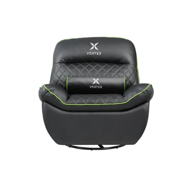 გეიმინგ სავარძელი: Vertex Throne Gaming Sofa Black/Green PVC