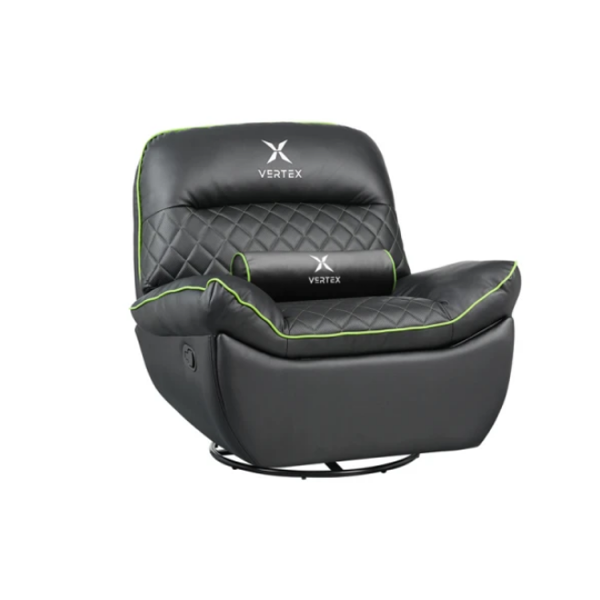 გეიმინგ სავარძელი: Vertex Throne Gaming Sofa Black/Green PVC