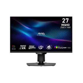 9S6-3CF09H-028 MSI  QHD 27FQ 27"Rapid VA2560x1440 300Hz Mini LED  /0.5ms (Min.) HDR 1000 2xHDMI 2.1, 1xDP 1.4a 100x