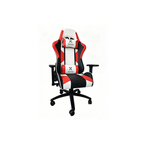 გეიმერული სავარძელი: Vertex NITRO Gaming Chair Red/White PU