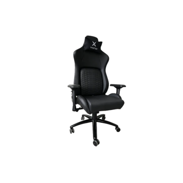გეიმერული სავარძელი: Vertex Viper Gaming Chair Black Car Leather