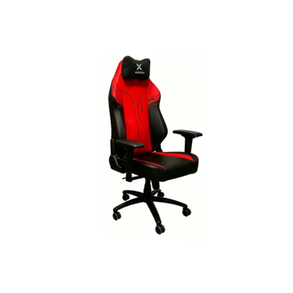 გეიმერული სავარძელი: Vertex Inferno Gaming Chair Black/Red Car Leather