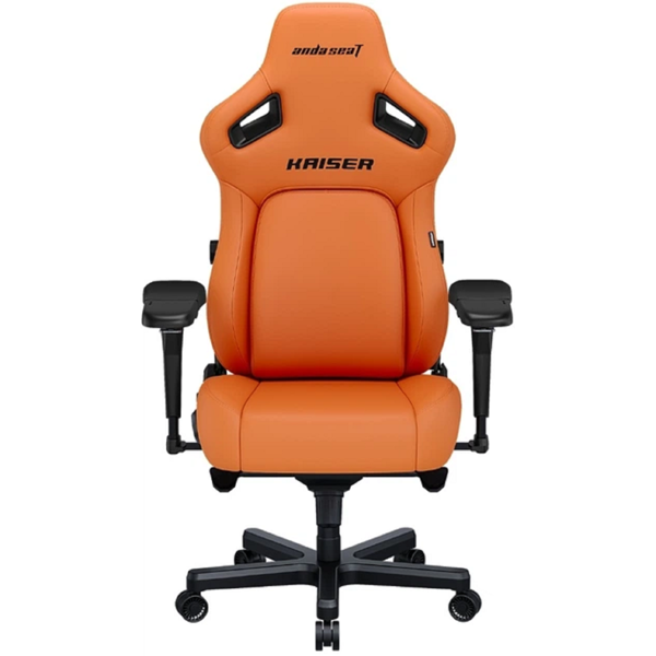 AndaSeat Chair Kaiser 4 V2, PVC leather, 6D-Armrests, orange