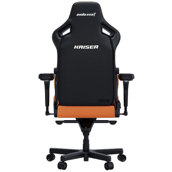 AndaSeat Chair Kaiser 4 V2, PVC leather, 6D-Armrests, orange