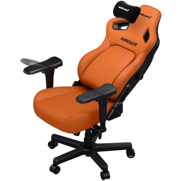 AndaSeat Chair Kaiser 4 V2, PVC leather, 6D-Armrests, orange
