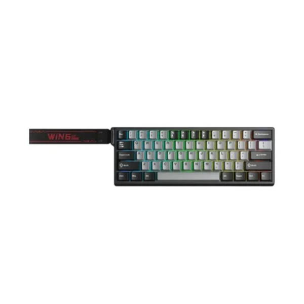 კლავიატურა: AULA WIN60 HE Pro RGB Mechanical Keyboard Light Grey/Dark Grey (Meteor Magnetic Switch)