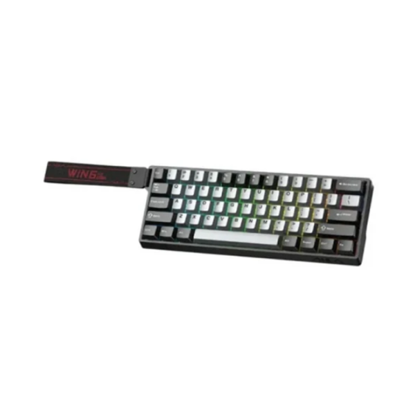 კლავიატურა: AULA WIN60 HE Pro RGB Mechanical Keyboard Light Grey/Dark Grey (Meteor Magnetic Switch)