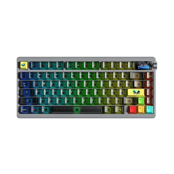 კლავიატურა: AULA NOVA75 Mechanical Keyboard Black translucent keycaps (Dream Sakura Switch)