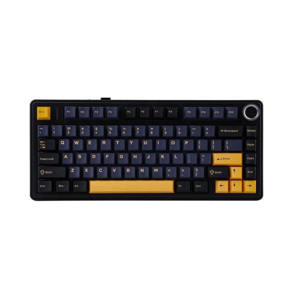 კლავიატურა: AULA F75 Wireless Mechanical Keyboard Black/Dark Blue/Orange (Reaper Switch)