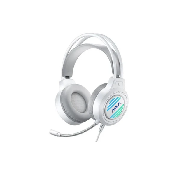 ყურსასმენი: AULA S606 RGB Wired Gaming Headset White