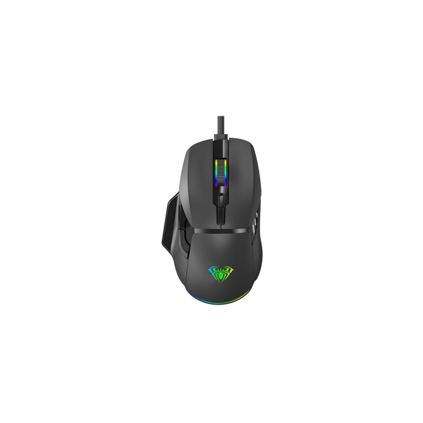 მაუსი: AULA F815 RGB Wired Gaming Mouse Black