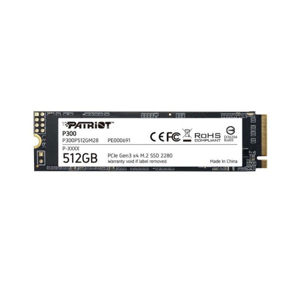 მყარი დისკი: Patriot P300 512GB M2 2280 PCIe - P300P512GM28