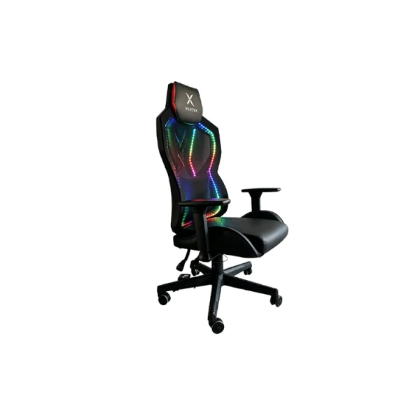 გეიმერული სავარძელი: Vertex CyberNova Gaming Chair With RGB light Black Mesh