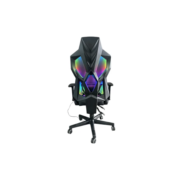 გეიმერული სავარძელი: Vertex CyberNova Gaming Chair With RGB light Black Mesh