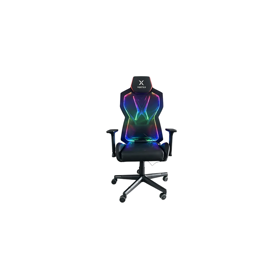 გეიმერული სავარძელი: Vertex CyberNova Gaming Chair With RGB light Black Mesh