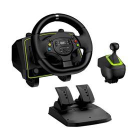 თამაშის კონტროლერი, SpeedMaster X2, Genius, + Shifter, 1080° Vibration Feedback Racing Wheel with Shifter, Xbox, შავი (Black).