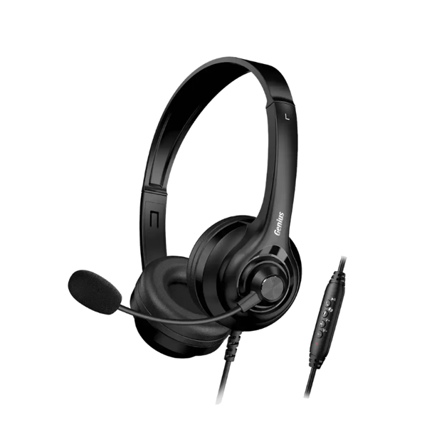 ყურსასმენი, HS-235U AI, Genius, Black.