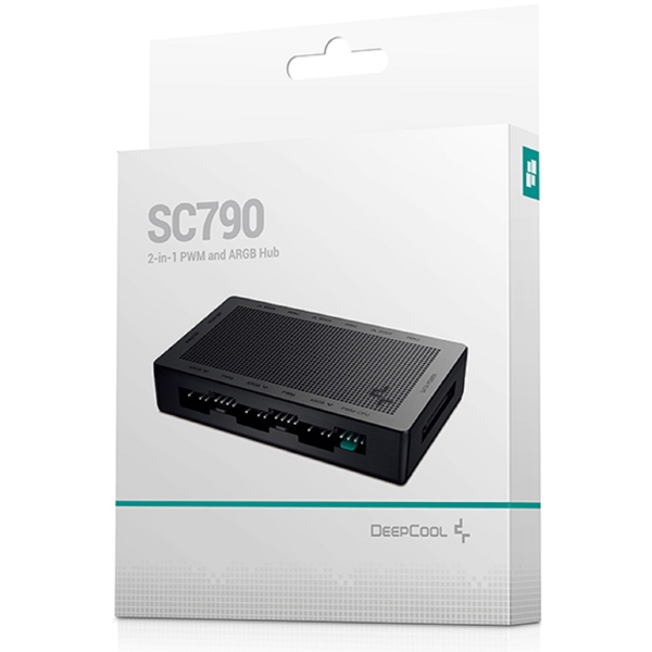 SC790, Deepcool, 2-in-1 PWM & RGB Hub, ARGB-3Pin & PWM-4 Pin