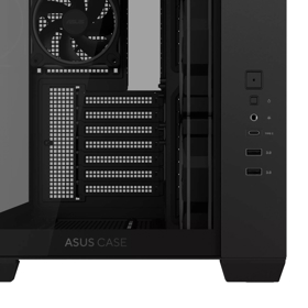 ASUS A32 PLUS Case,1xUSB3.2, 1xUSB Type-C, Tempered Glass side, ARGB, ATX,, Black 90DC00S0-B19000
