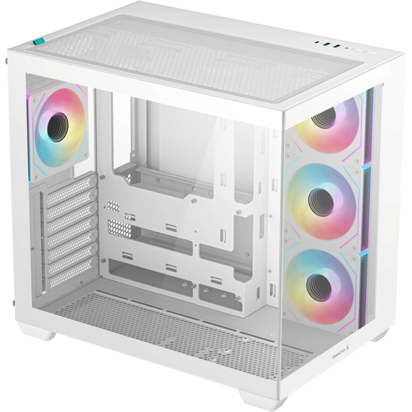 ქეისი, CG530U 4F WH, DEEPCOOL, ATX Mid-Tower . R-CG530U-WHAGA4-G